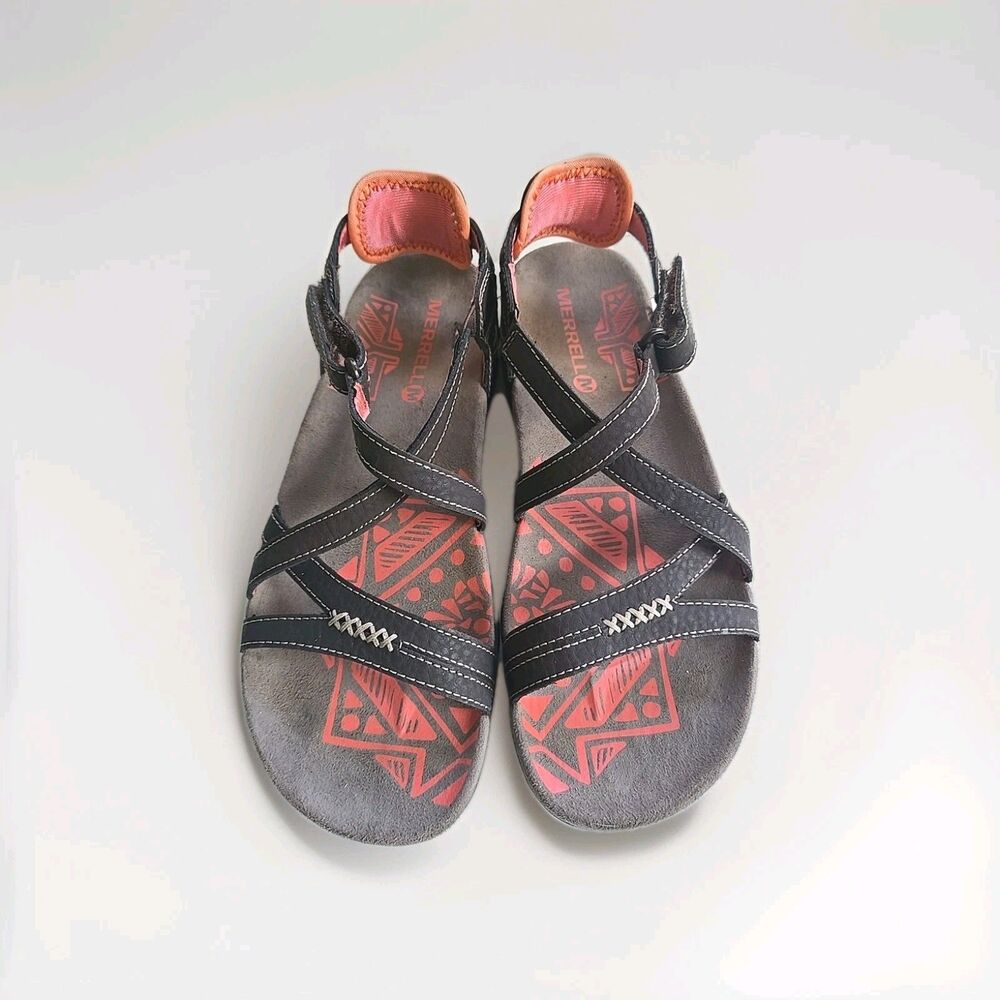 Merrell Sandels, Sanspur Rose In Coco/Coral EUC Womens Size 7